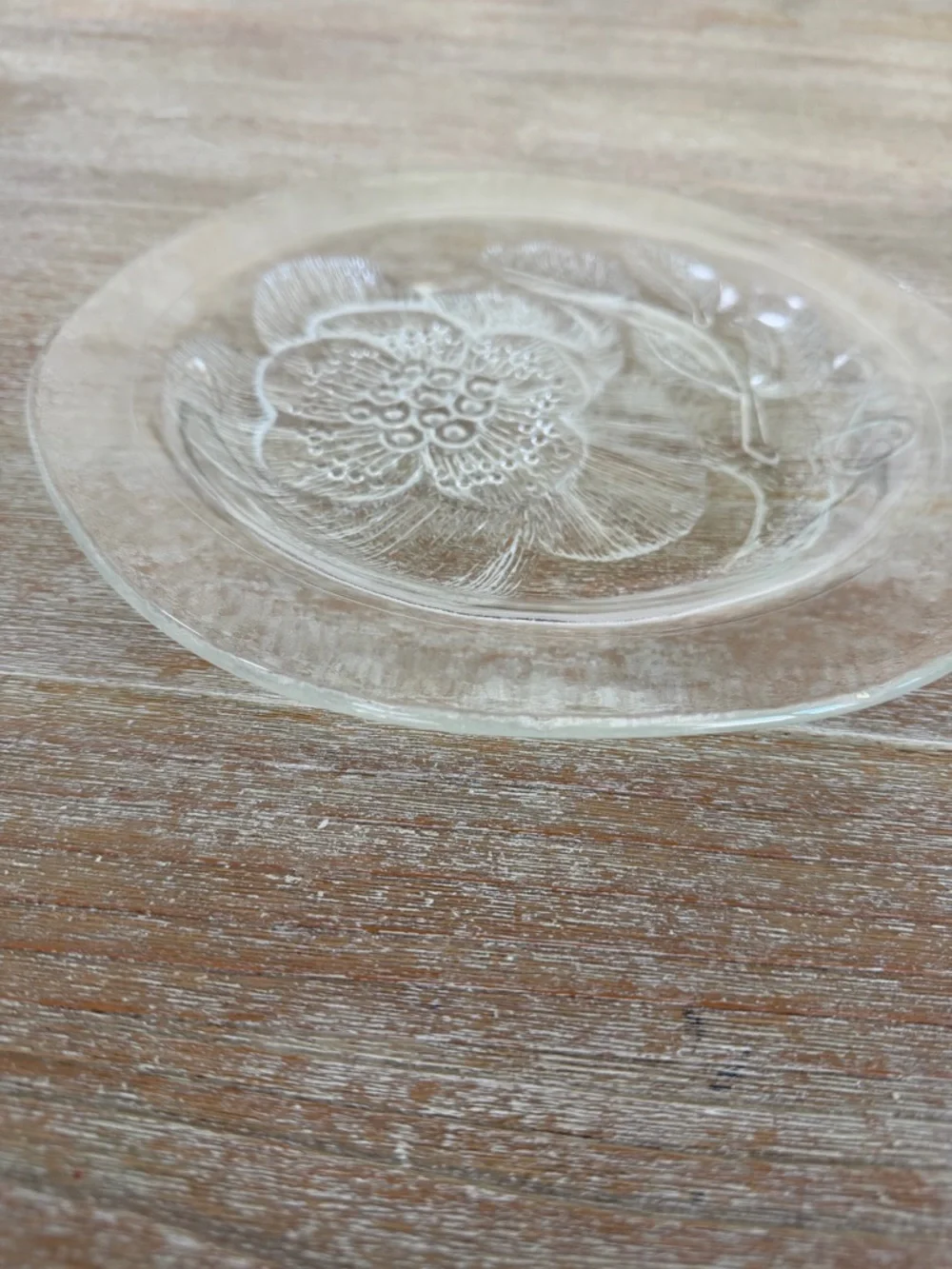 🌱 Vintage 70s Arabia Finland PEONY Oiva Toikka Glassware Large 10” Plate Retro